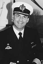Kapitän John Schamong, Kommandant der „Gorch Fock“ von September 1997 bis August 2001.